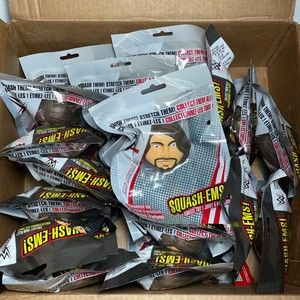 Lot of 23 WWE WWF AJ Styles Squash-Ems One Squeeze Toy BIRTHDAY FILLERS NEW